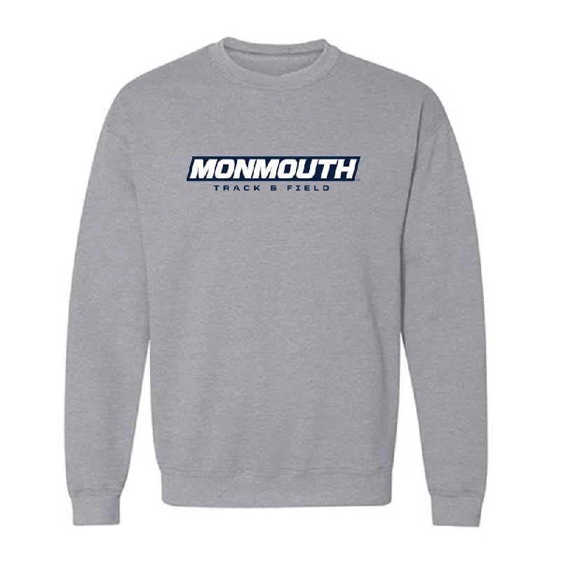 Monmouth - NCAA Women's Track & Field : Emma McKee - Classic Shersey Crewneck Sweatshirt Hoodie with Raw Hem Edgy Unfinished