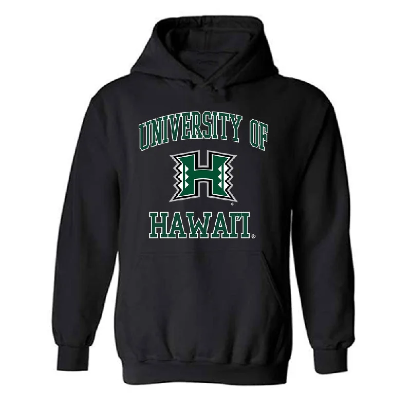 Hawaii - NCAA Women's Track & Field : Rachel Seeley - Classic Shersey Hooded Sweatshirt Hoodie with Elastic Cuffs Stretchable Comfortable