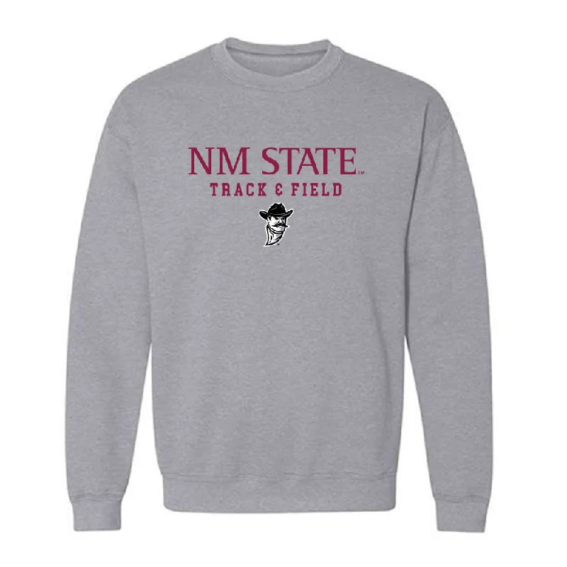 NMSU - NCAA Women's Track & Field : Grace Pendarvis - Classic Shersey Crewneck Sweatshirt Hoodie with Hem Raw Edge Edgy Unfinished