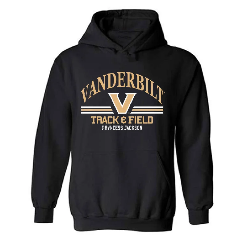 Vanderbilt - NCAA Women's Track & Field : Pryncess Jackson - Classic Fashion Shersey Hooded Sweatshirt Oversized Hoodie Comfort Casual