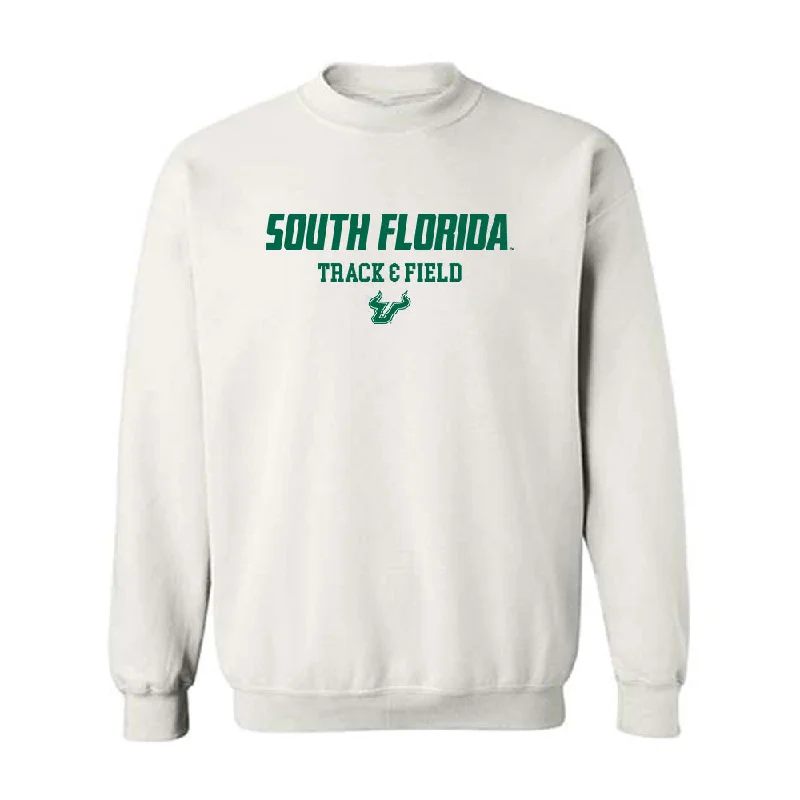 USF - NCAA Women's Track & Field : Adalin Robinson - Classic Shersey Crewneck Sweatshirt Hoodie with Monochrome Minimalist Simple