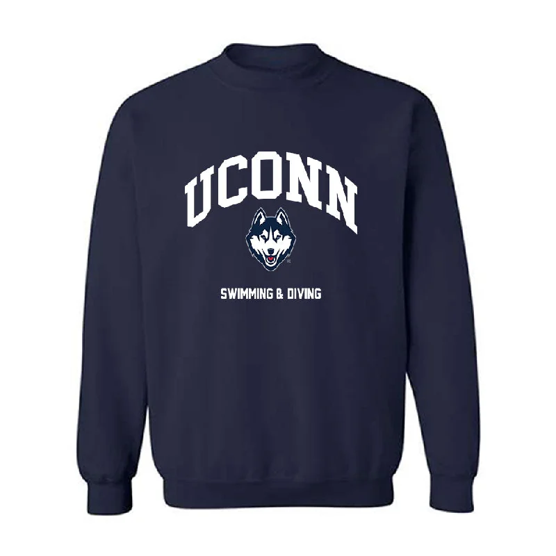 UConn - NCAA Women's Swimming & Diving : Stella McCardie - Classic Shersey Crewneck Sweatshirt Hoodie with Patch Decorative Personalized