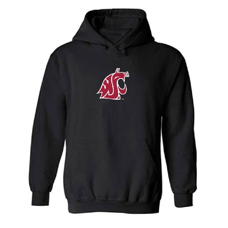 WSU - NCAA Women's Swimming & Diving : Angela Di Palo - Classic Fashion Shersey Hooded Sweatshirt Hoodie with Frayed Bohemian Relaxed