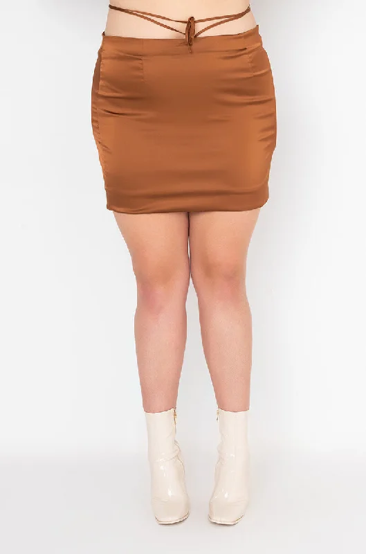 LONG WAY TO GO LACE UP MINI SKIRT PLUS SIZE corduroy skirt cozy