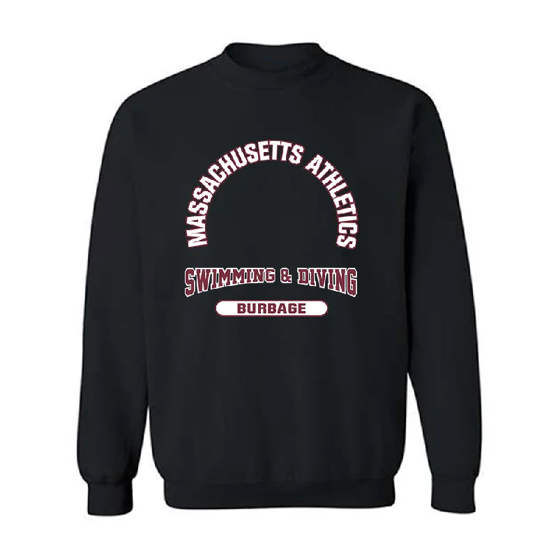 UMass - NCAA Women's Swimming & Diving : Lindsay Burbage - Classic Fashion Shersey Crewneck Sweatshirt Hoodie with Drop Shoulder Relaxed Streetwear