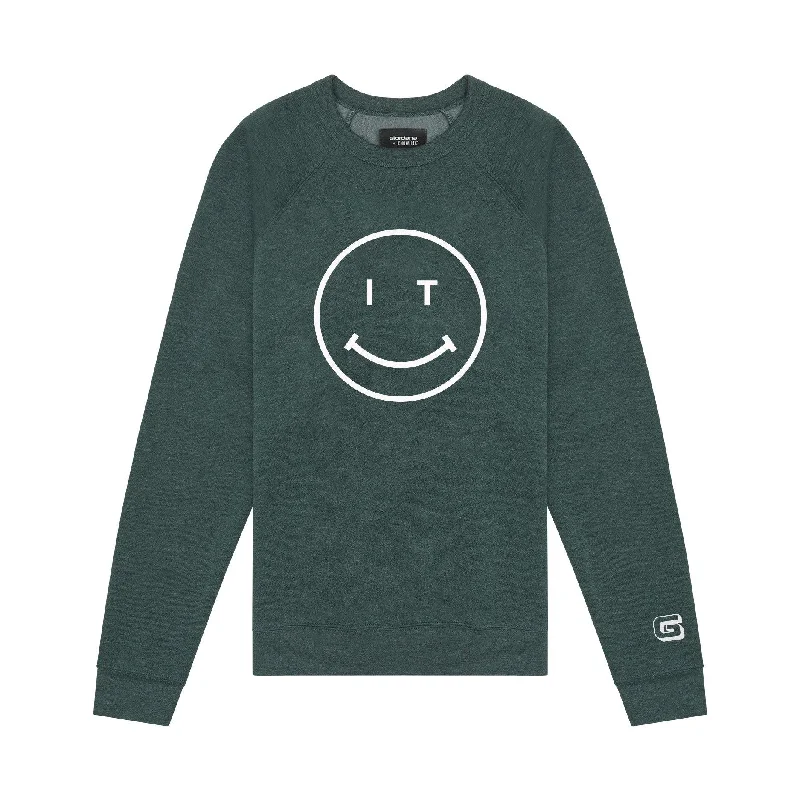 Giordana x Knowlita Italia Smiley Crew Sweatshirt Hoodie with Patch Decorative Personalized