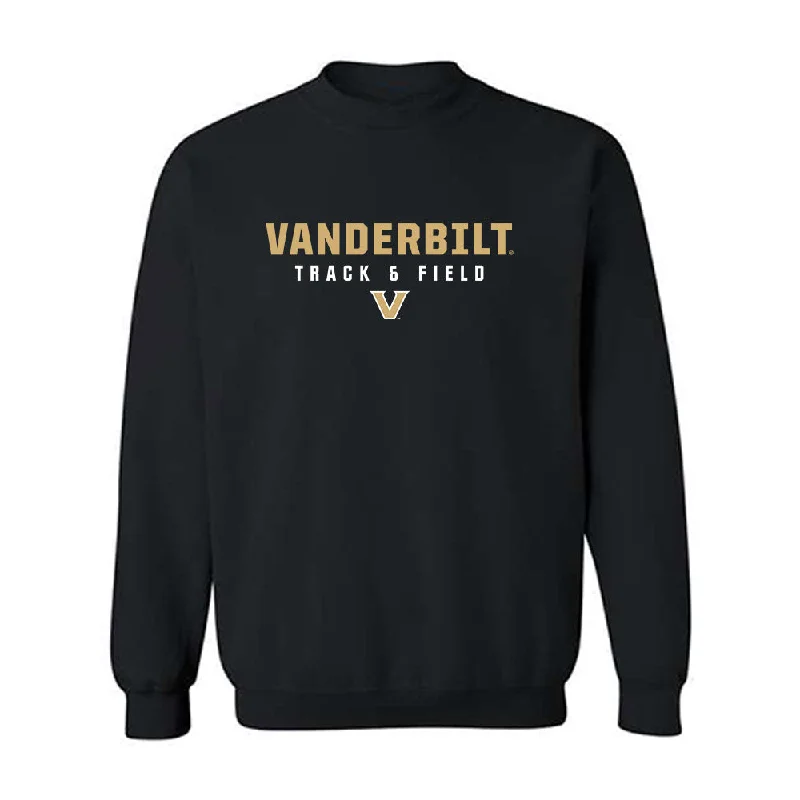 Vanderbilt - NCAA Women's Track & Field : Faith Franklin - Crewneck Sweatshirt Hoodie with Set-In Sleeves Structured Classic