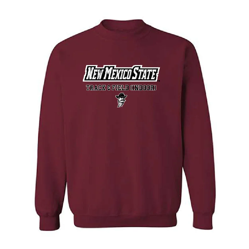 NMSU - NCAA Women's Track & Field : Grace Pendarvis - Classic Shersey Crewneck Sweatshirt Hoodie with Button Classic Timeless