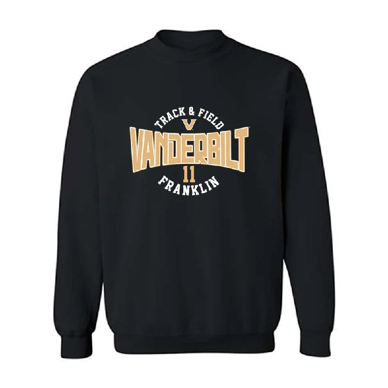 Vanderbilt - NCAA Women's Track & Field : Faith Franklin - Classic Fashion Shersey Crewneck Sweatshirt Hoodie with Crew Neck Simple Timeless