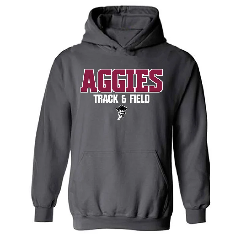 NMSU - NCAA Women's Track & Field : Grace Pendarvis - Classic Fashion Shersey Hooded Sweatshirt Zip Hoodie Drawstring Kangaroo Pocket