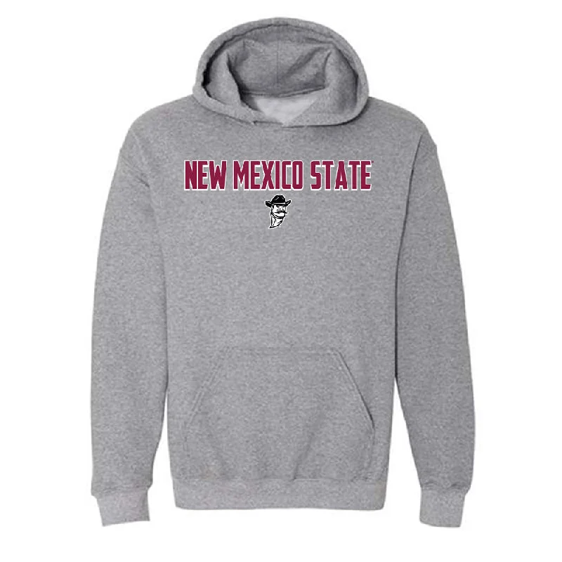 NMSU - NCAA Women's Track & Field : Grace Pendarvis - Classic Fashion Shersey Hooded Sweatshirt Hoodie with Logo Branding Identity