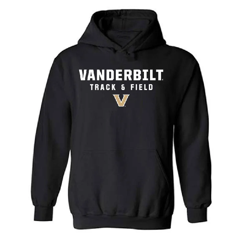 Vanderbilt - NCAA Women's Track & Field : Faith Franklin - Classic Shersey Hooded Sweatshirt Hoodie with Bell Sleeves Flared Feminine