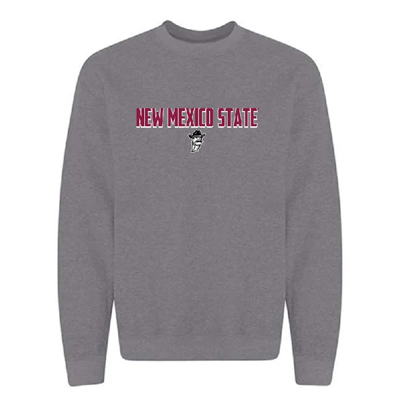 NMSU - NCAA Women's Track & Field : Grace Pendarvis - Classic Fashion Shersey Crewneck Sweatshirt Hoodie with Hem Applique Textured Unique