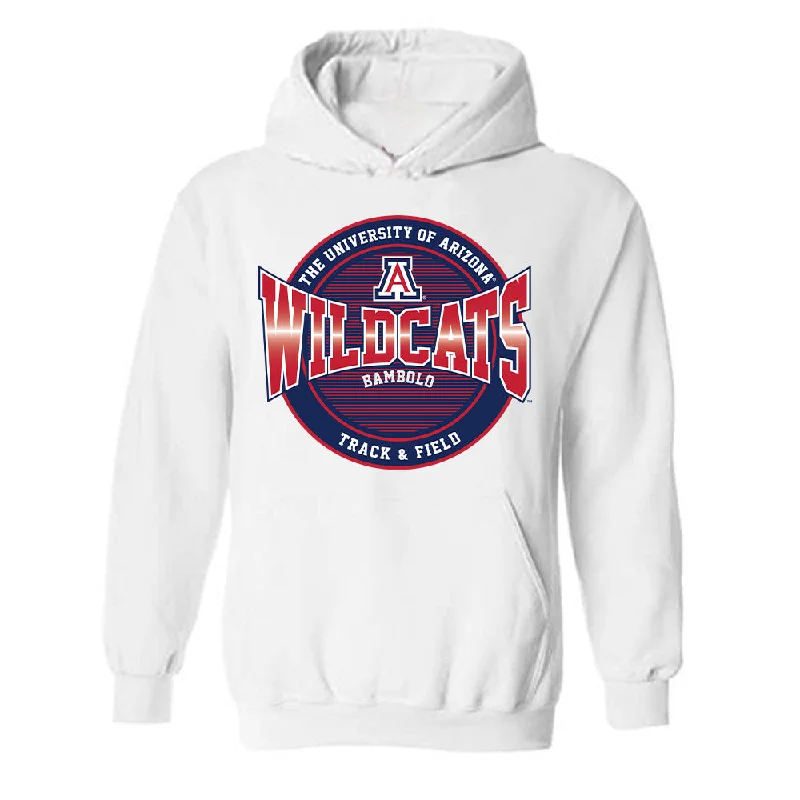 Arizona - NCAA Women's Track & Field : Haedyn Bambolo - Classic Fashion Shersey Hooded Sweatshirt Hoodie with Gradient Ombre Colorful