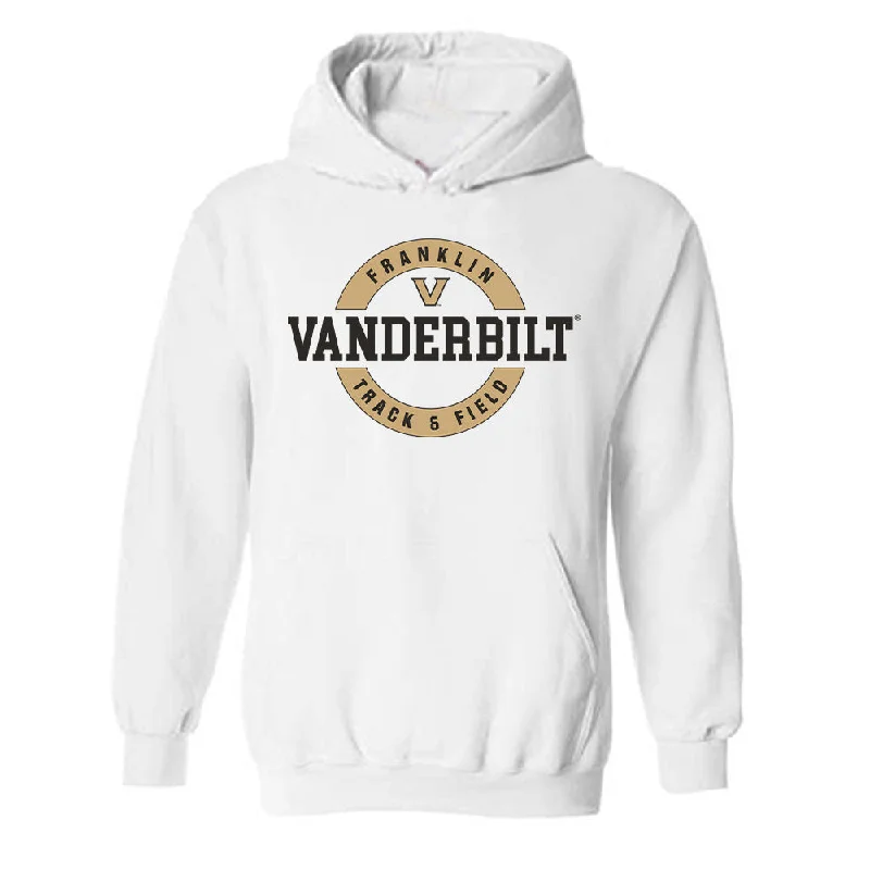 Vanderbilt - NCAA Women's Track & Field : Faith Franklin - Classic Fashion Shersey Hooded Sweatshirt Hoodie with Exposed Zipper Edgy Industrial