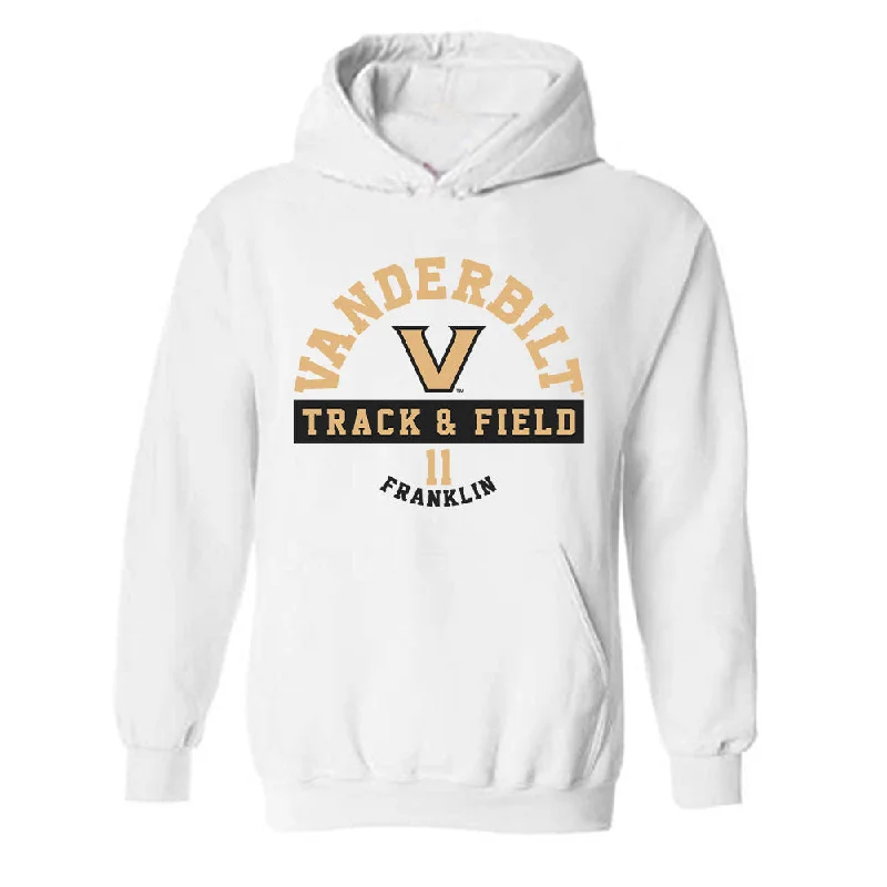 Vanderbilt - NCAA Women's Track & Field : Faith Franklin - Classic Fashion Shersey Hooded Sweatshirt Hoodie with Double Zipper Versatile Adjustable