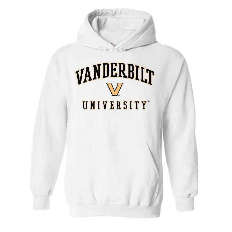 Vanderbilt - NCAA Women's Track & Field : Faith Franklin - Replica Shersey Hooded Sweatshirt Hoodie with Button Placket Classic Preppy