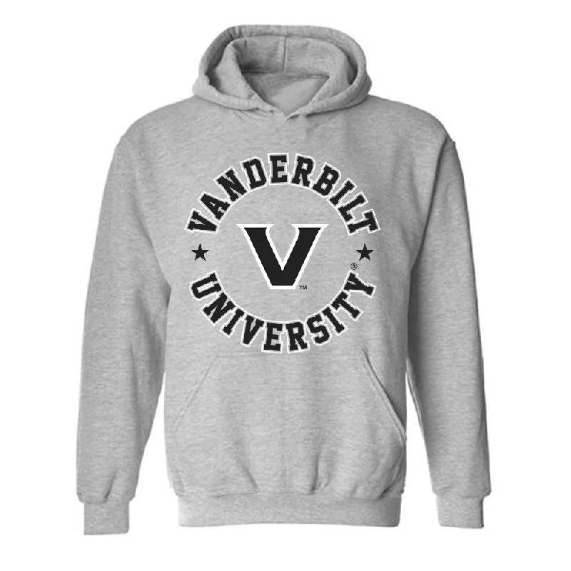 Vanderbilt - NCAA Women's Track & Field : Faith Franklin - Replica Shersey Hooded Sweatshirt Hoodie with Mock Neck Collared Structured