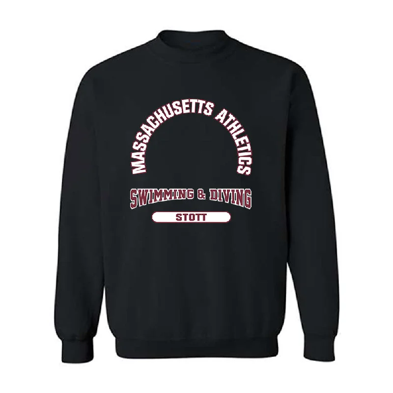 UMass - NCAA Women's Swimming & Diving : Lauren Stott - Classic Fashion Shersey Crewneck Sweatshirt Hoodie with Button Classic Timeless