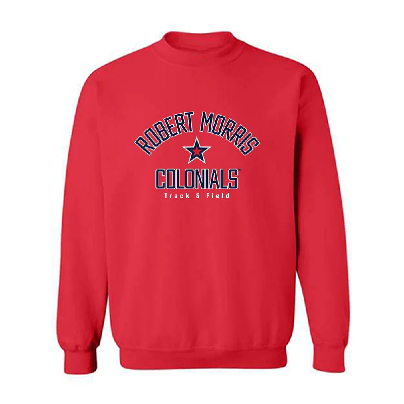 Robert Morris - NCAA Women's Track & Field : Dea Monz - Classic Shersey Crewneck Sweatshirt Hoodie with Emblem Brand Identity