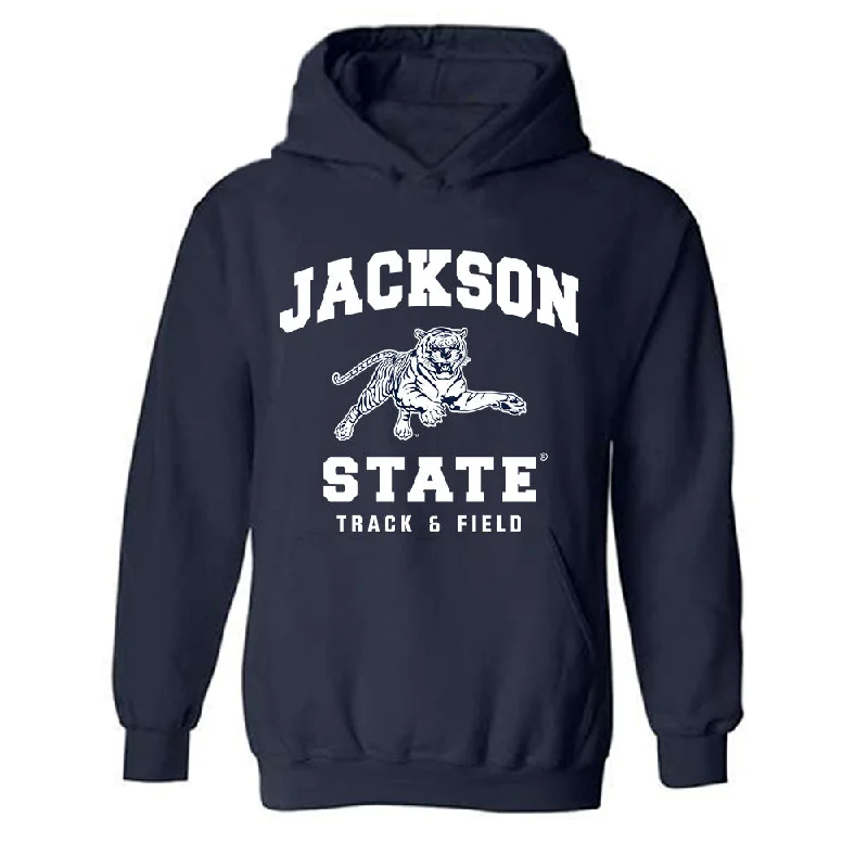 Jackson State - NCAA Women's Track & Field : Tramani Osley - Hooded Sweatshirt Cotton Hoodie Fleece Lining Warmth