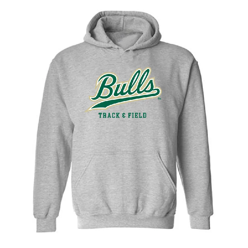 USF - NCAA Women's Track & Field : Adalin Robinson - Classic Fashion Shersey Hooded Sweatshirt Hoodie with Longline Fit Extended Stylish