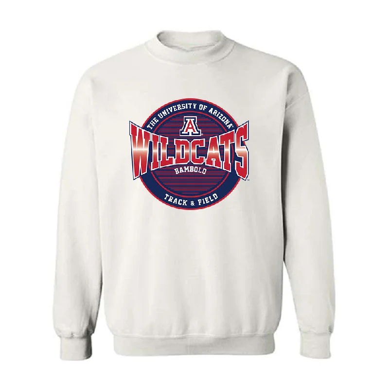 Arizona - NCAA Women's Track & Field : Haedyn Bambolo - Classic Fashion Shersey Crewneck Sweatshirt Hoodie with Metallic Shiny Futuristic