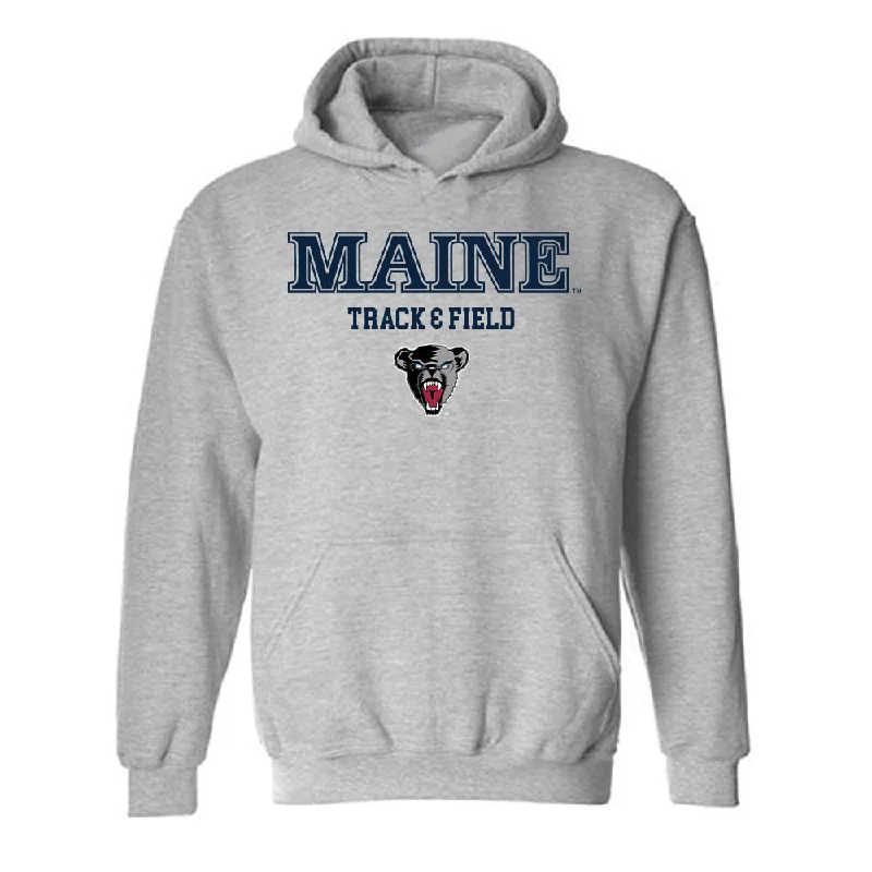 Maine - NCAA Women's Track & Field : Maddie Cyr - Sports Shersey Hooded Sweatshirt Hoodie with Embroidery Detailed Premium