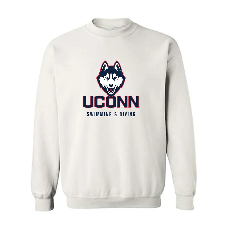 UConn - NCAA Women's Swimming & Diving : Stella McCardie - Classic Shersey Crewneck Sweatshirt Hoodie with Hem Patch Decorative Personalized