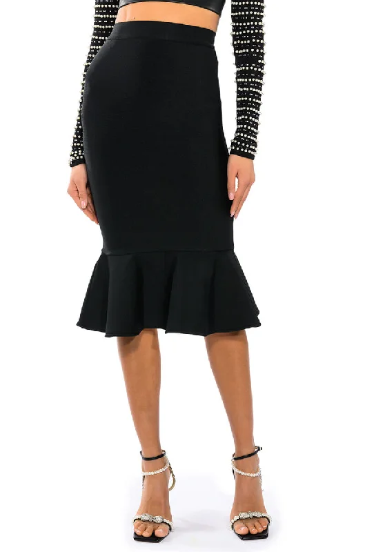 DAPHNE PEPLUM SKIRT wool skirt warm