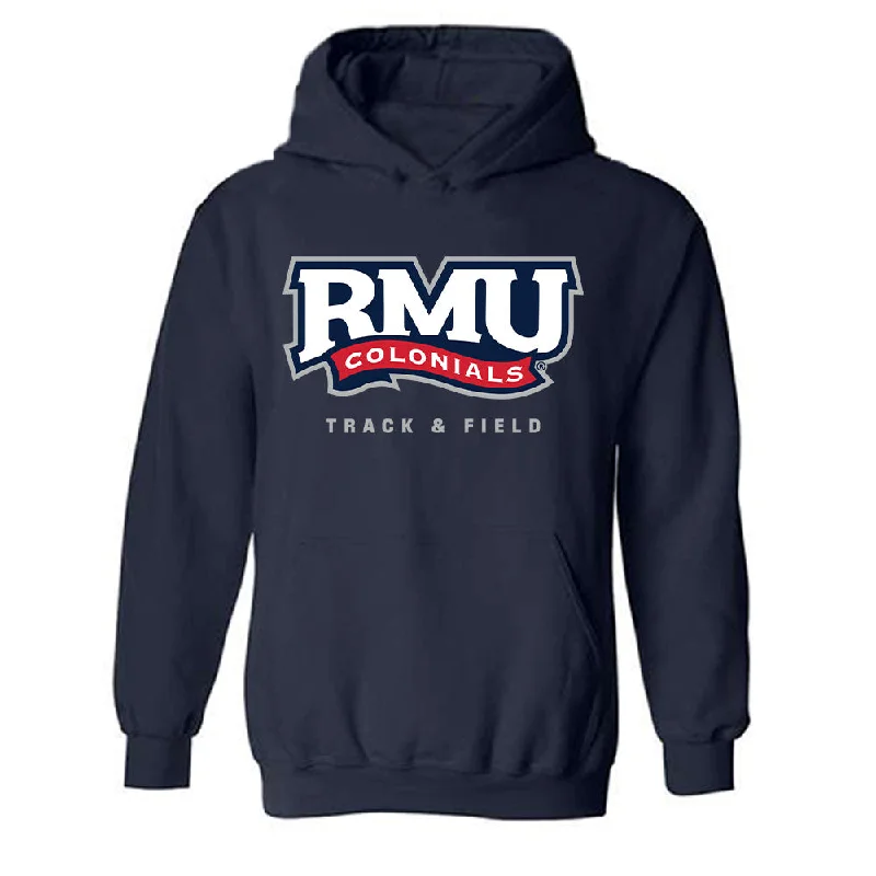 Robert Morris - NCAA Women's Track & Field : Dea Monz - Classic Shersey Hooded Sweatshirt Hoodie with Reflective Safety Nightwear