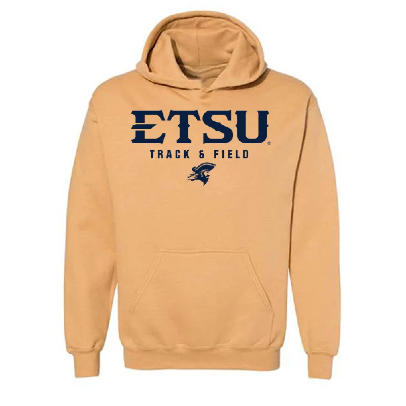 East Tennessee State - NCAA Women's Track & Field : Micailah Cook - Classic Shersey Hooded Sweatshirt Hoodie with Mesh Breathable Sporty