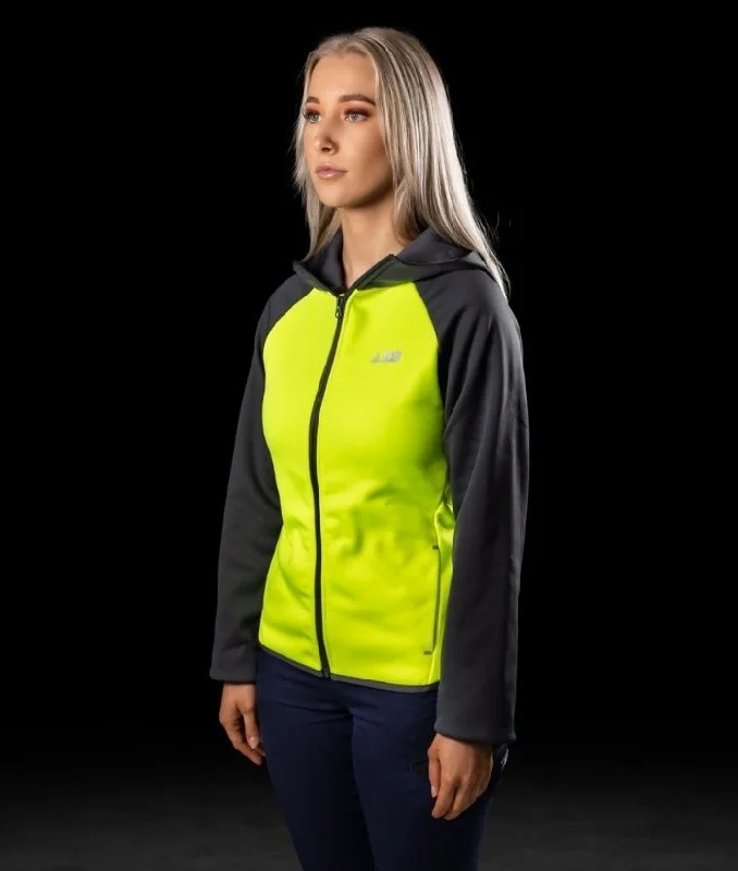 Bad Womens Waterproof Endurance Hi Vis Hoodie Hoodie with Zipper Placket Modern Functional