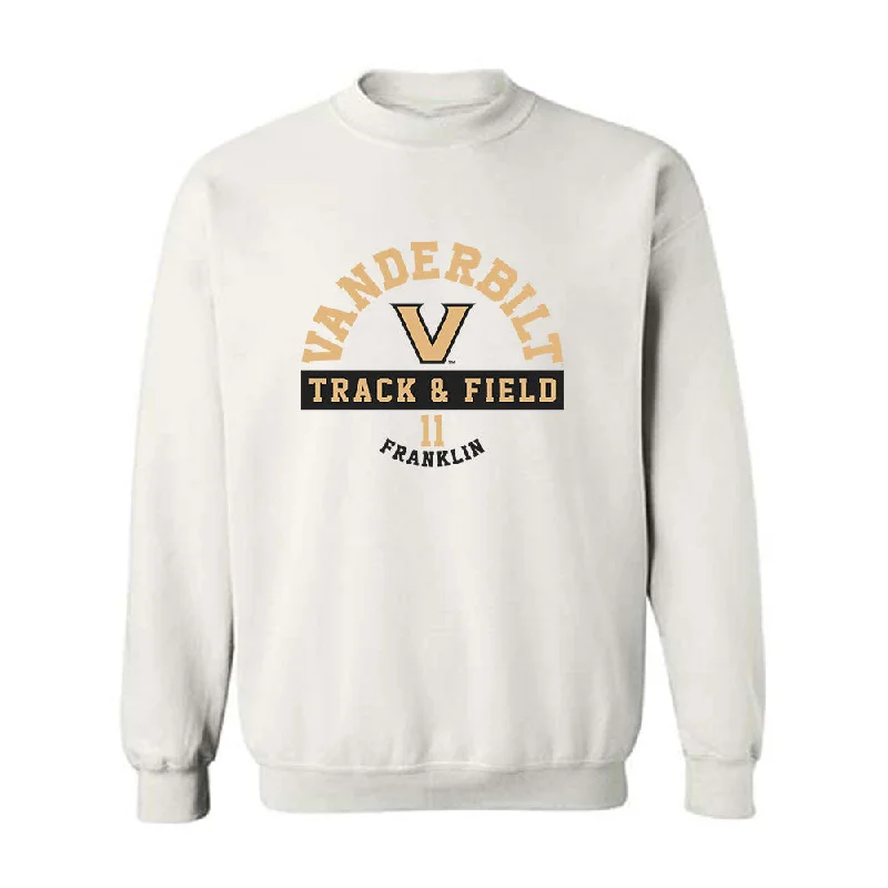 Vanderbilt - NCAA Women's Track & Field : Faith Franklin - Classic Fashion Shersey Crewneck Sweatshirt Hoodie with V-Neck Classic Versatile