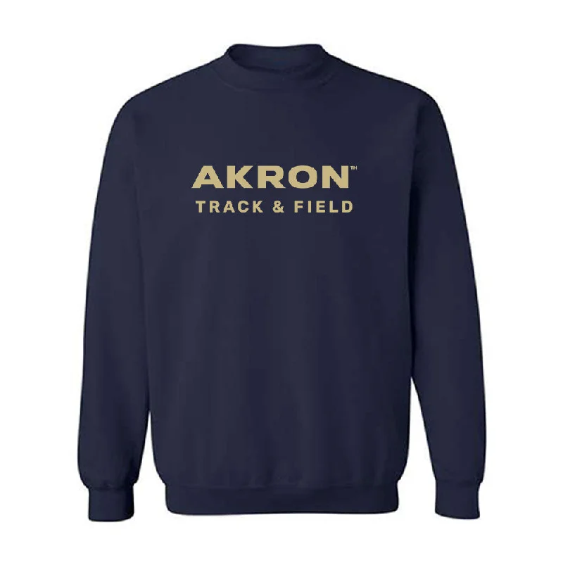 Akron - NCAA Women's Track & Field : Joy Nwokike - Classic Shersey Crewneck Sweatshirt Hoodie with Hem Raw Edge Edgy Unfinished