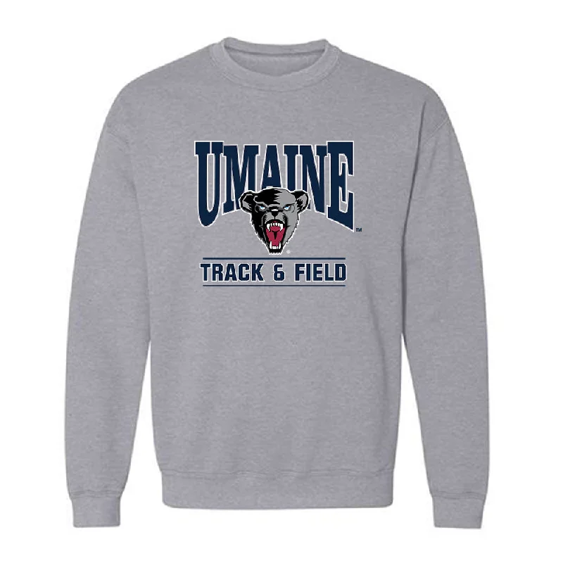 Maine - NCAA Women's Track & Field : Maddie Cyr - Classic Fashion Shersey Crewneck Sweatshirt Hoodie with Thumb Holes Functional Cozy