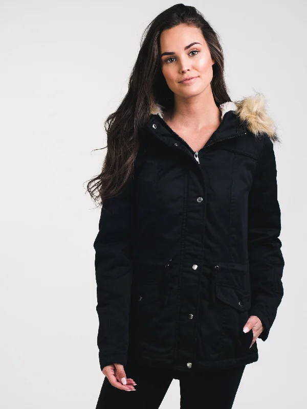 WOMENS KATE PARKA - BLACK - CLEARANCE Warm Winter Parka Coat