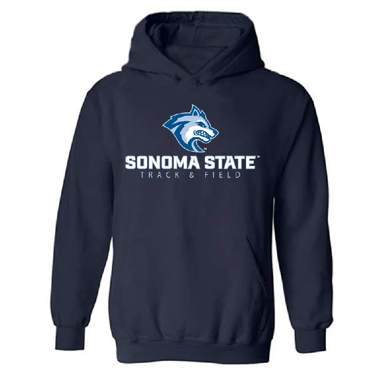 SSU - NCAA Women's Track & Field : Itzel Barrios - Classic Shersey Hooded Sweatshirt Hoodie with High Neck Warm Protective