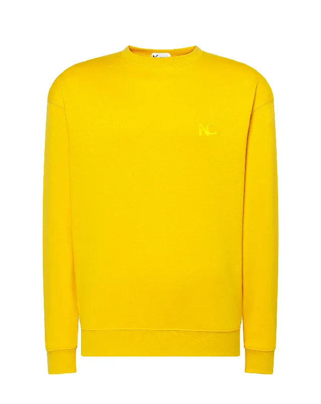 NC SWEATSHIRT - PARADISE YELLOW Hoodie with Slit Hem Functional Movement