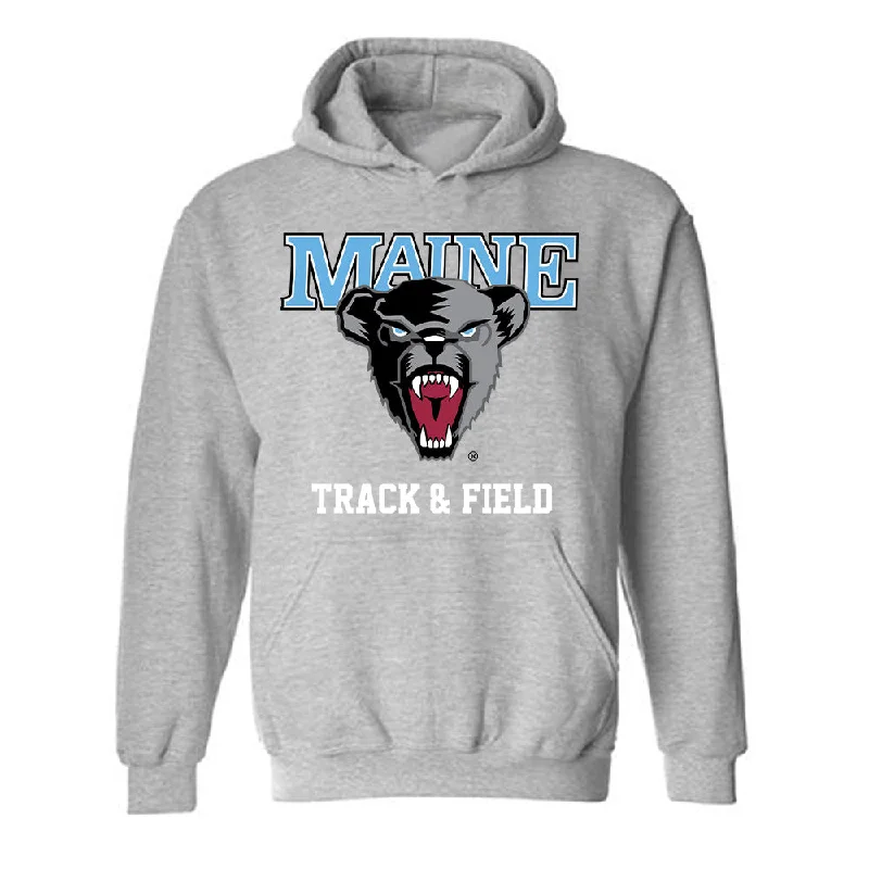 Maine - NCAA Women's Track & Field : Maddie Cyr - Classic Shersey Hooded Sweatshirt Hoodie with Mesh Breathable Sporty