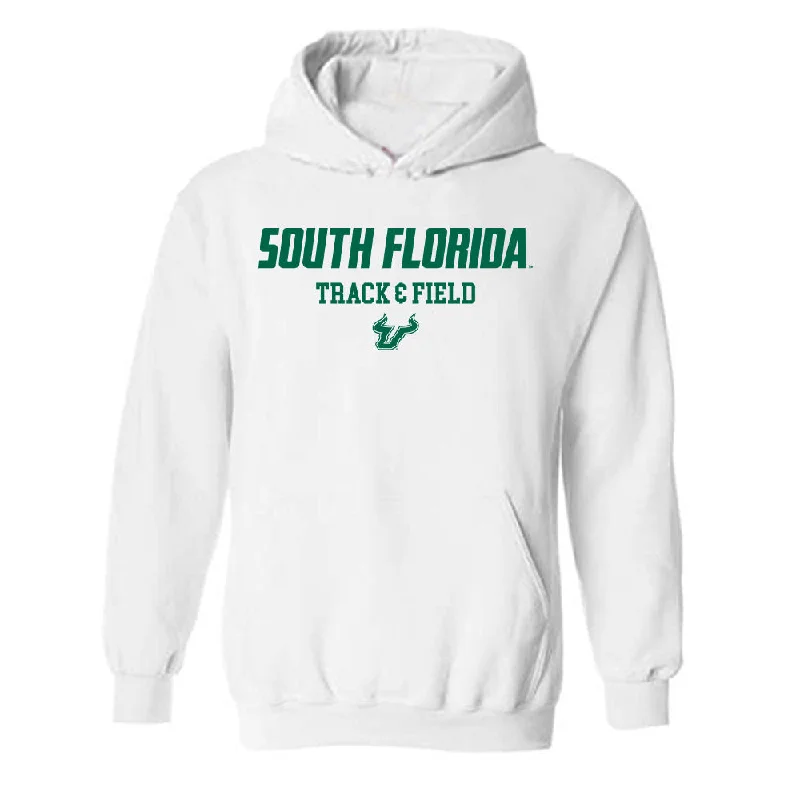 USF - NCAA Women's Track & Field : Adalin Robinson - Classic Shersey Hooded Sweatshirt Hoodie with Magnetic Closure Innovative Modern