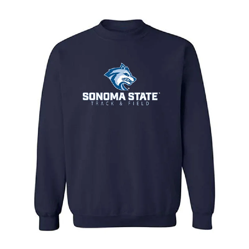 SSU - NCAA Women's Track & Field : Itzel Barrios - Classic Shersey Crewneck Sweatshirt Hoodie with Rolled Sleeves Casual Relaxed