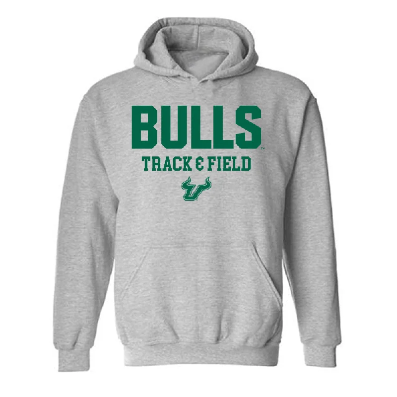 USF - NCAA Women's Track & Field : Adalin Robinson - Classic Shersey Hooded Sweatshirt Hoodie with Full-Zip Functional Layering