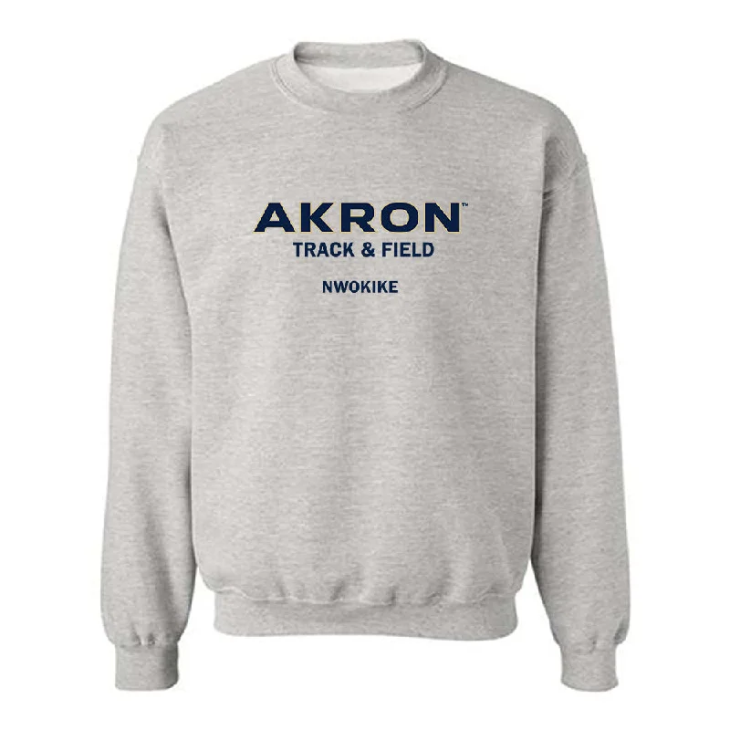 Akron - NCAA Women's Track & Field : Joy Nwokike - Classic Fashion Shersey Crewneck Sweatshirt Graphic Hoodie Design Print