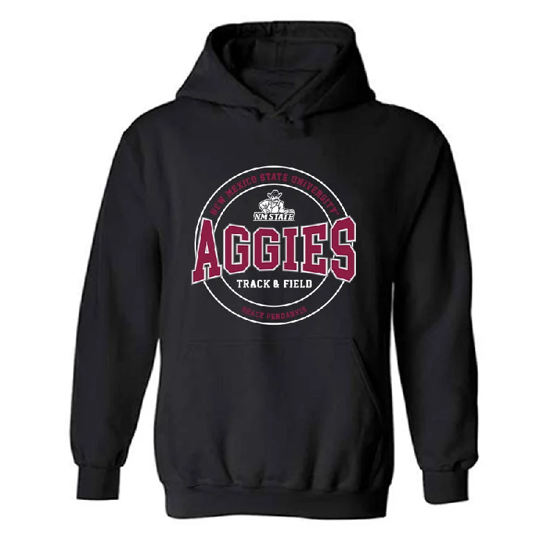 NMSU - NCAA Women's Track & Field : Grace Pendarvis - Classic Fashion Shersey Hooded Sweatshirt Hoodie with Hem Embroidery Detailed Premium