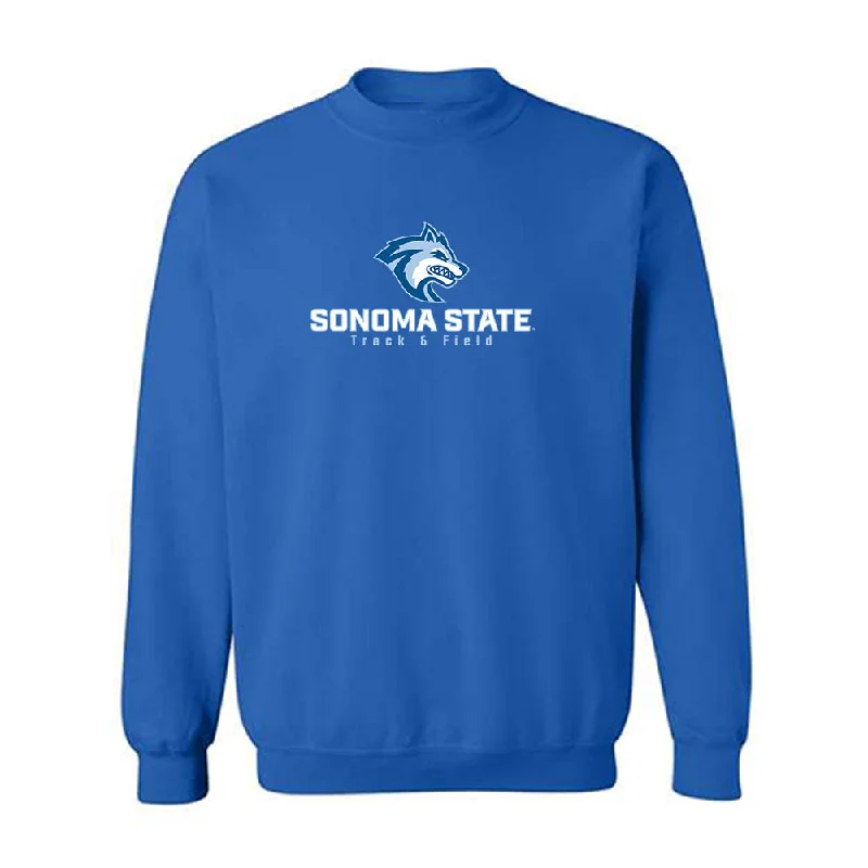 SSU - NCAA Women's Track & Field : Itzel Barrios - Generic Shersey Crewneck Sweatshirt Hoodie with Set-In Sleeves Structured Classic