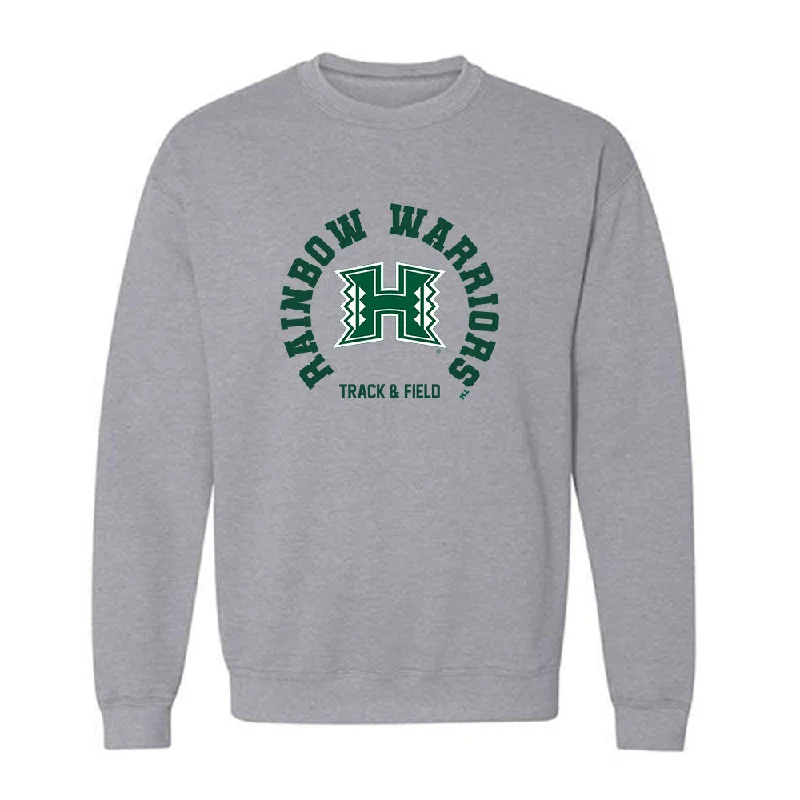 Hawaii - NCAA Women's Track & Field : Samaria Vital - Classic Shersey Crewneck Sweatshirt Hoodie with Batwing Sleeves Loose Dramatic