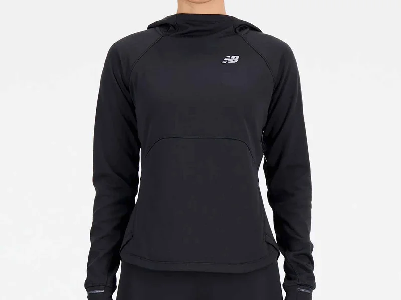 Women's New Balance Heat Grid Hoodie Pullover - WT33259-BK Hoodie Jacket Zipper Layering