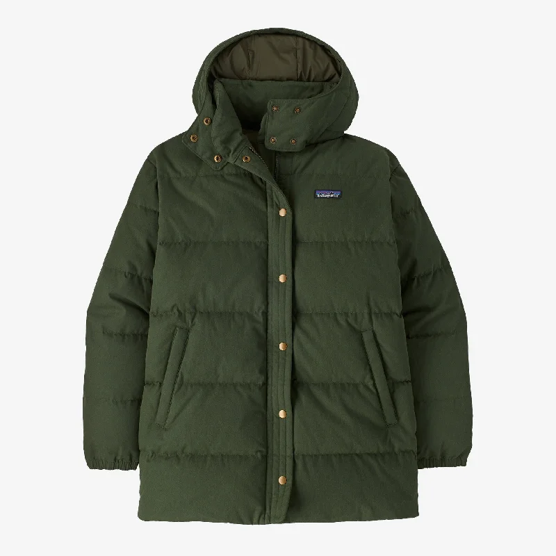 PATAGONIA W COTTON DOWN PARKA Fur-Lined Mid-Length Parka