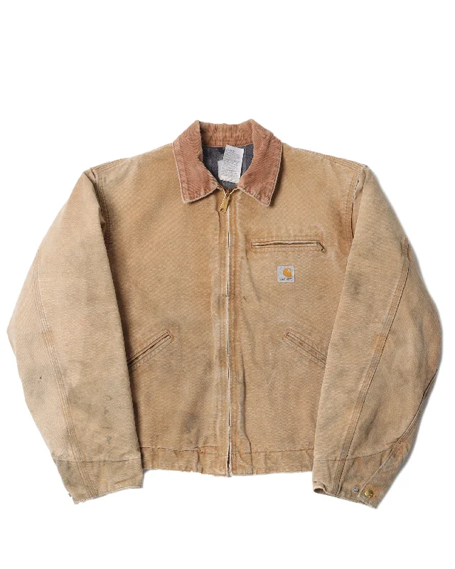 Carhartt Blanket-Lined Work Jacket Cotton Fabric Linen Fabric Terry Fabric